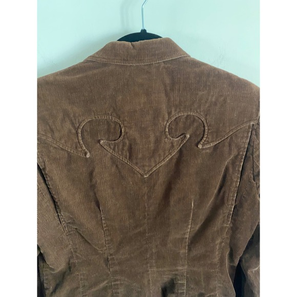 Vintage 1970s Lasso Tailored Western Wear Brown Corduroy Jacket - Picture 6 of 8